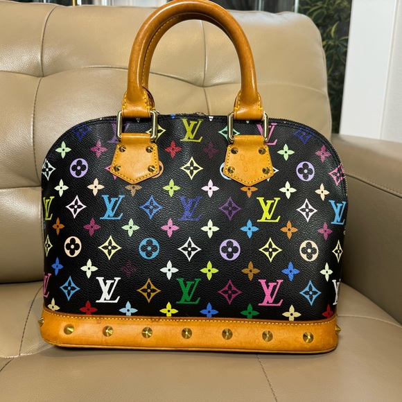 Louis Vuitton▪️Black Multicolore Alma PM - Picture 3 of 11